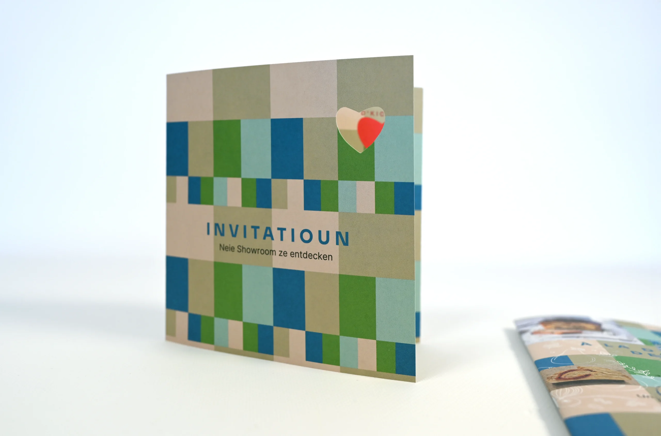 Image de l'invitation dépliante imprimée