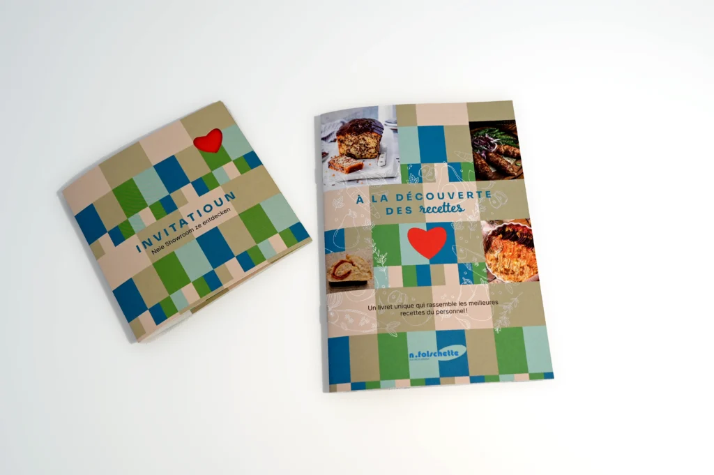 Invitation et livre recette Event N. Folschette